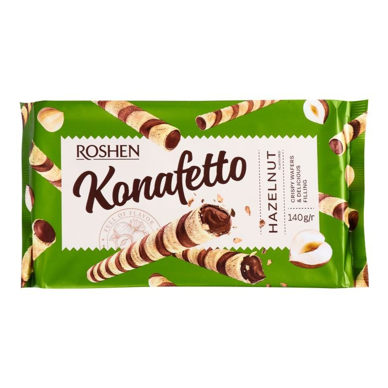 Ваф трубочки Konafetto горіх 140г